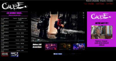 Homepage du groupe CAUSE.
